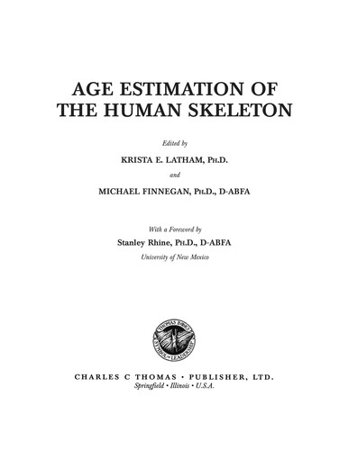 Age Estimation of the Human Skeleton