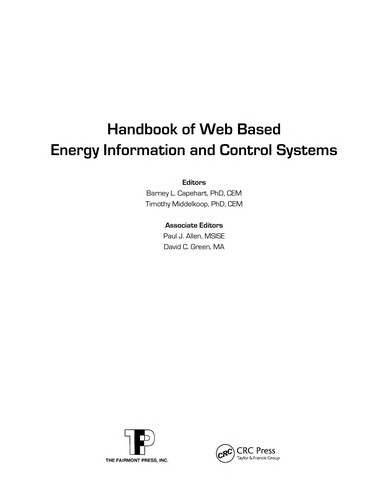 Handbook of Web Based Energy Information and Control Systems