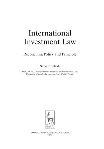 International Investment Law