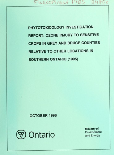 Assessment of Crop Losses from Ozone Using Biomonitor Plants and Risk Estimates by Experts