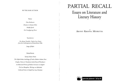 Partial Recall