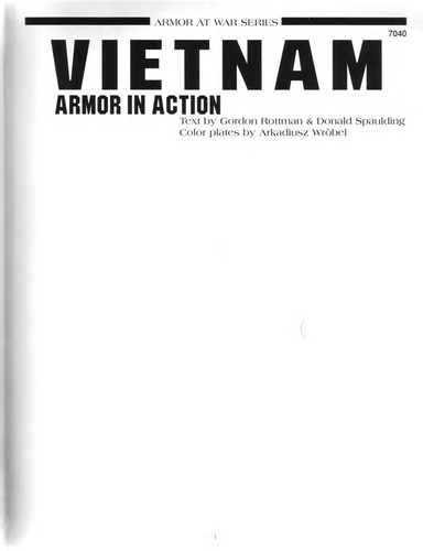 Vietnam Armor in Action (Armor at War)