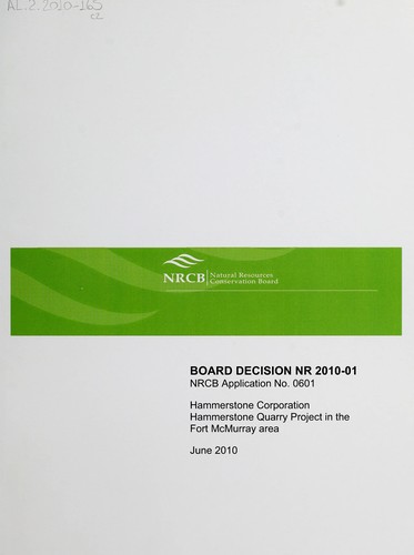 Board decision NR 2010-01