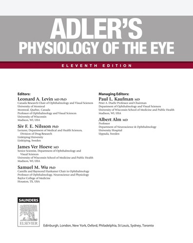 Adler's Physiology of the Eye