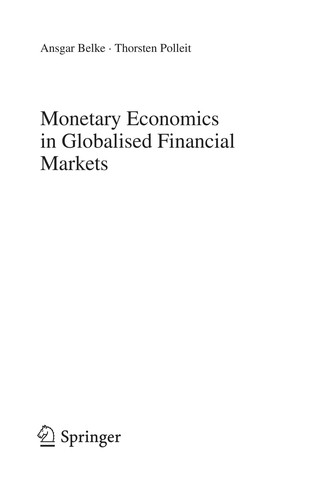 Monetary Economics in Globalised Financial Markets