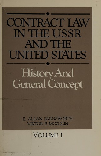 Contract Law in the USSR and the United States