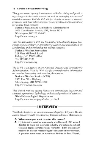 Careers in Focus