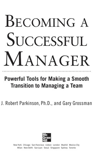 Becoming a Successful Manager