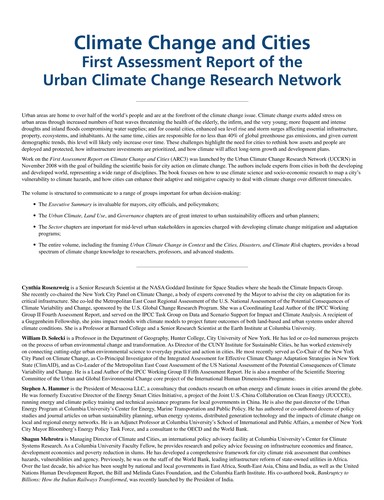 Climate change and cities