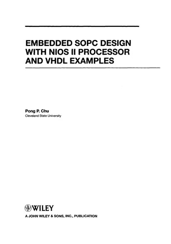 Embedded SoPC design with Altera NiosII processor and VHDL examples