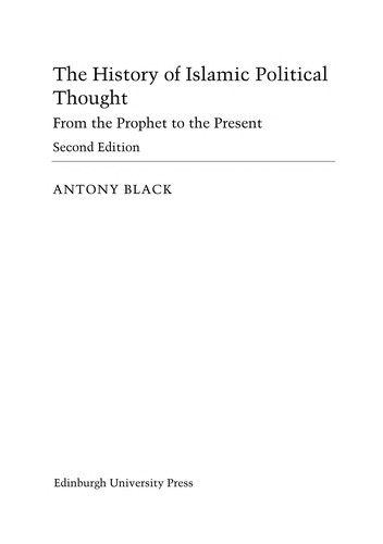 The History of Islamic Political Thought