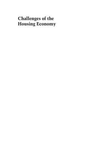 The Challenges of the Housing Economy