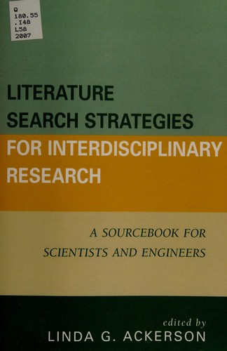 Literature Search Strategies for Interdisciplinary Research
