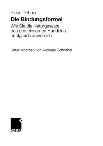 Die Bindungsformel