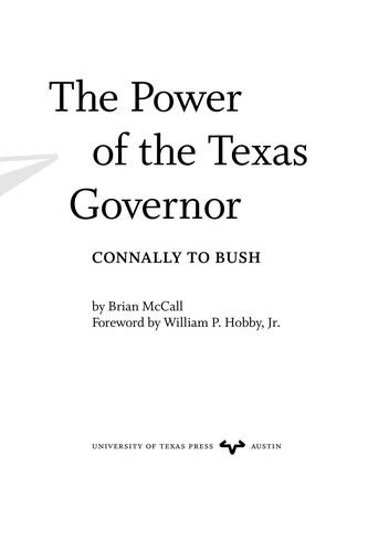 The power of the Texas governor