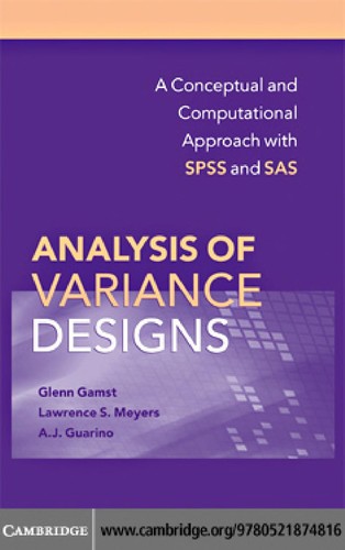 Analysis of variance designs
