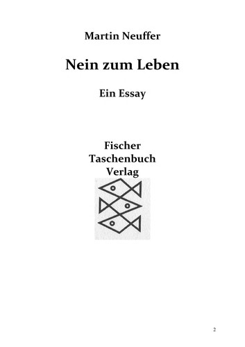 Nein zum Leben