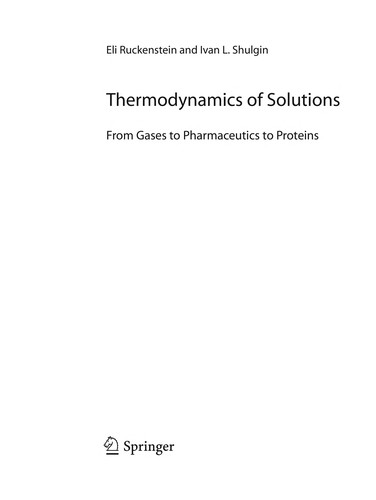 Thermodynamics of Solutions