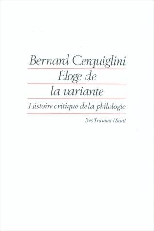 Éloge de la variante