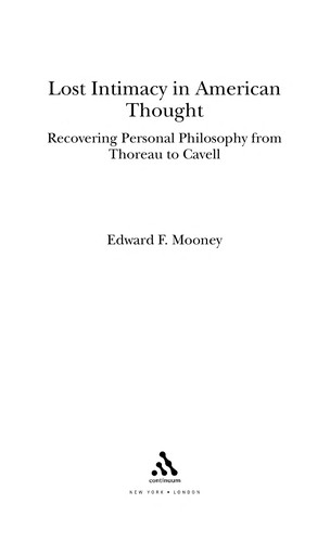 Lost Intimacy in American Thought