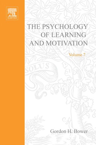 Psychology of Learning and Motivation, 7.