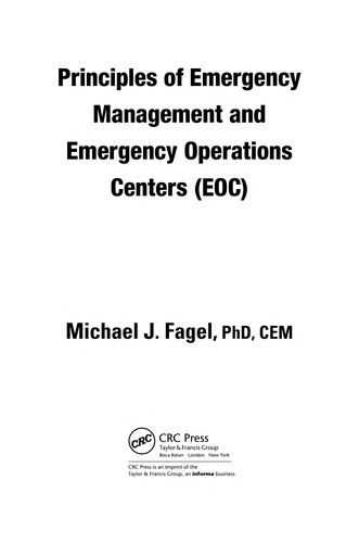 Principles of emergency management and emergency operations centers (EOC)