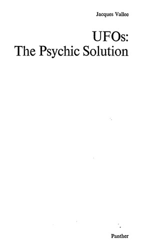 UFOs: The Psychic Solution