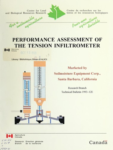 Performance assessment of the tension infiltrometer