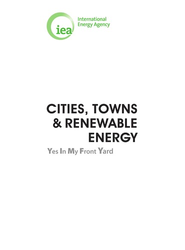 Cities, Towns & Renewable Energy