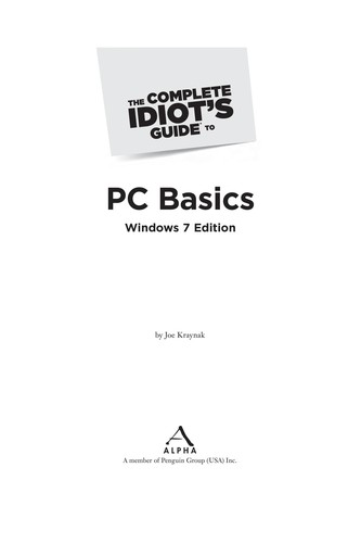 The Complete Idiot's Guide to PC Basics