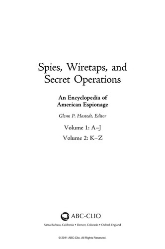 Spies, Wiretaps, and Secret Operations