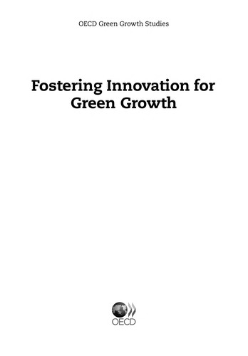 Fostering Innovation for Green Growth