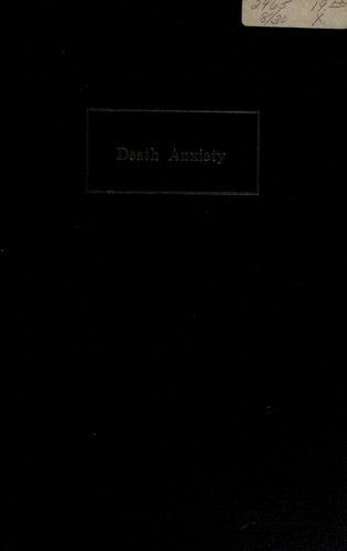 Death anxiety