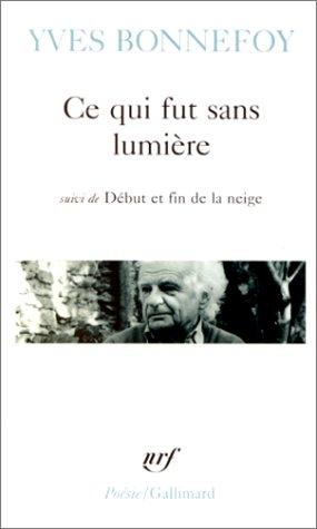 Ce qui fut sans lumière