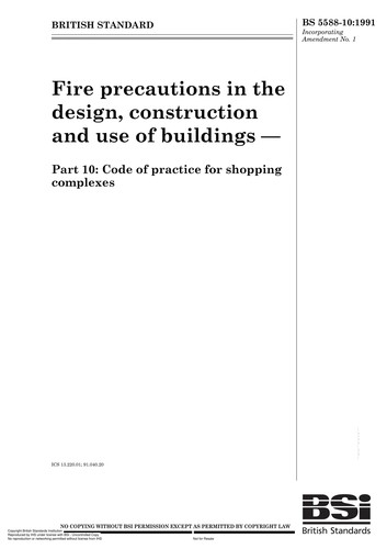 British Standard Fire Precautions in the Design and Construction of Buildings