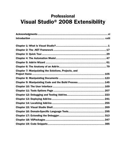 Professional Visual studio extensibility