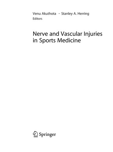 Nerve and Vascular Injuries in Sports Medicine