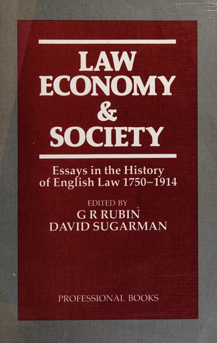 Law, Economy and Society, 1750-1914