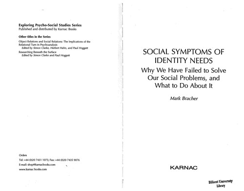 Social symptoms of identity needs