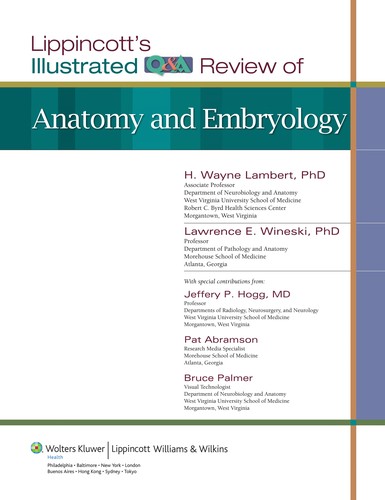 Lippincott's Illustrated Q&A Review of Anatomy and Embryology