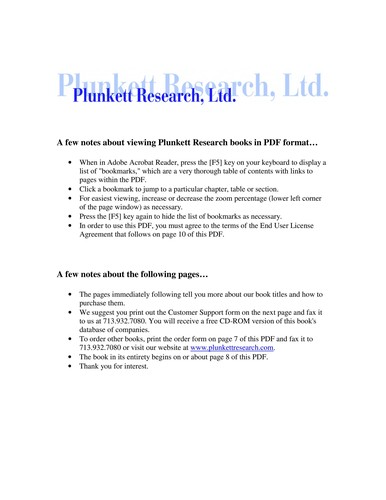 Plunkett's Retail Industry Almanac 1999-2000