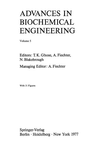 Advances in biochemical engineering