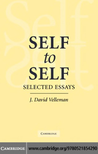 SELF TO SELF: SELECTED ESSAYS