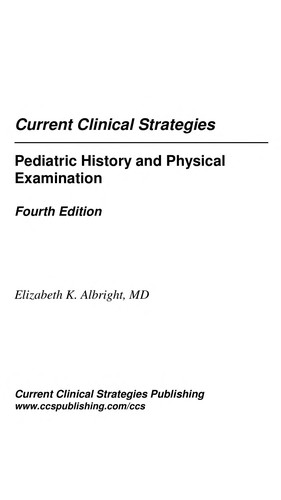 Pediatric History and Physical Examination