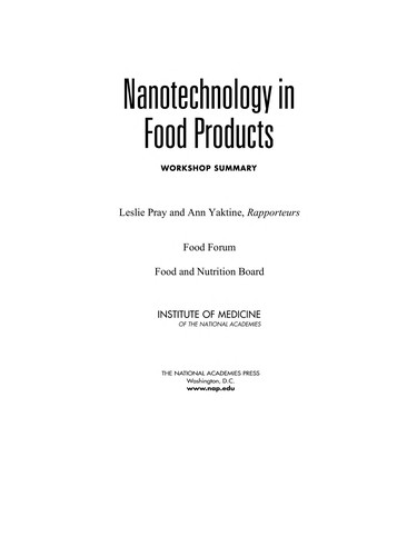 Nanotechnology in Food Products