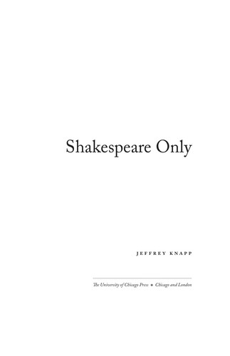 Shakespeare only