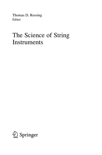 The science of string instruments