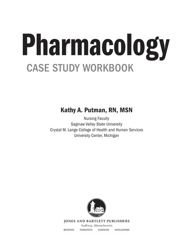 Pharmacology Case Study Workbook