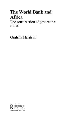 World Bank and Africa: The Construction of Governance States