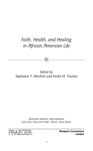 Faith, Health, and Healing in African American Life